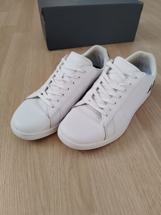 Lacoste white Carnaby Evo marimea 40 piele naturala
