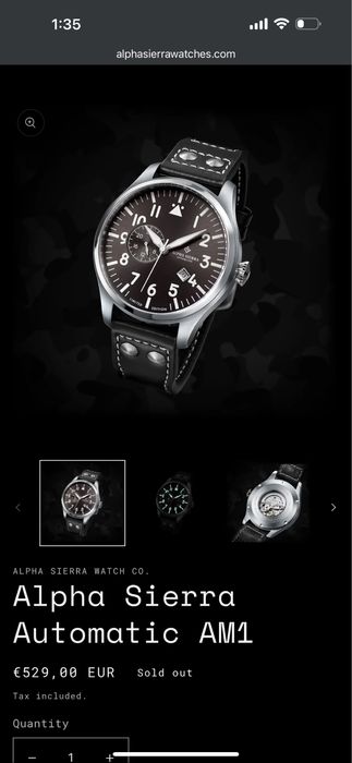 Alpha Sierra Automatic AM1 часовник