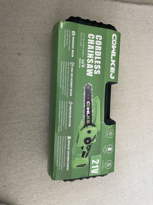 CQWLKEJ Mini ferăstrău, drujba cu lanț fără fir de 8 inchi Nou