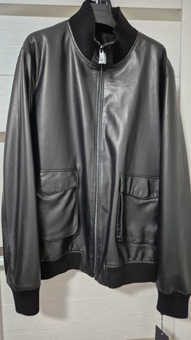 Кожанная мужская куртка