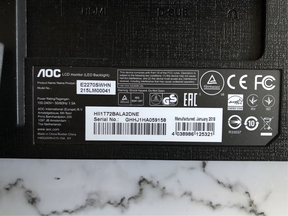 Монитор ЛОС, жидкокристалический