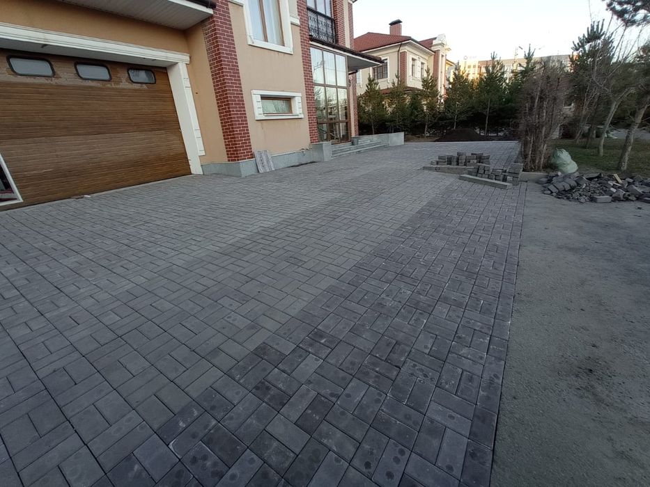 Укладка брусчатки