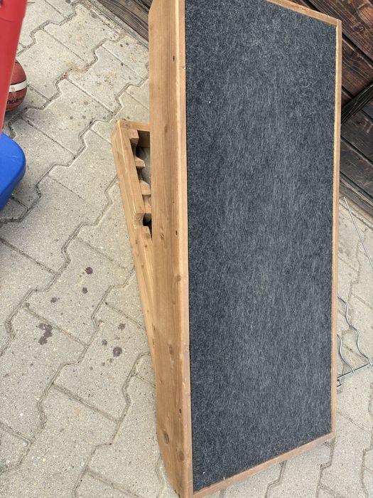 rampa catei reglabila din lemn masiv