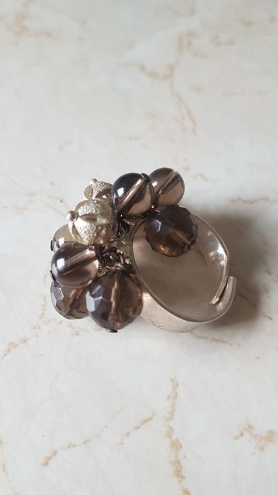 Superb inel dama argint 925 masiv,model eternitate,cuart funuriu