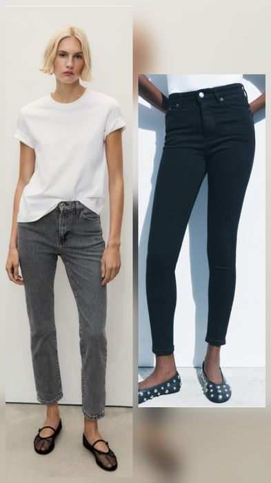 ZARA MANGO 2 бр. дънки 38-S