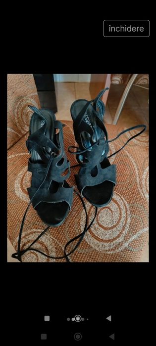 Sandale din piele intoarsa