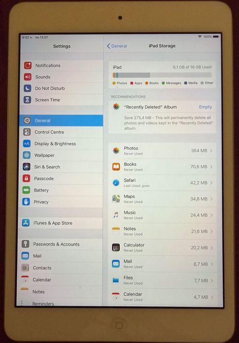 iPad mini 2 (16GB) – Сребрист/Бял / Запазен.