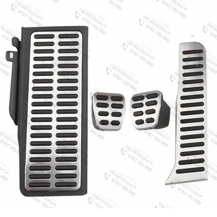 Set pedale inox cutie DSG sau manuala VW Passat B6,B7, CC, Tiguan, Golf 5, Golf 6, Eos, Scirocco, Skoda octavia 2, Seat Leon 1P