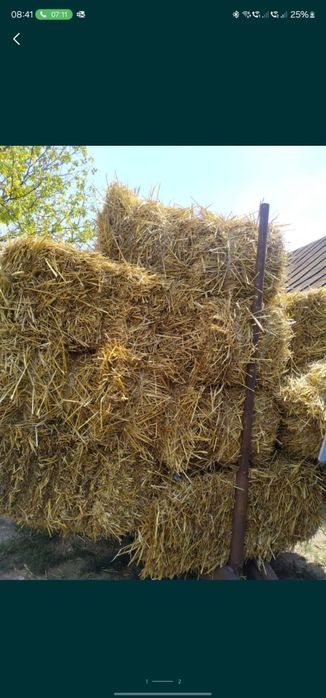 Baloți paie și lucernă