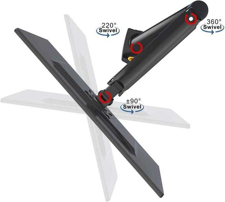 Кронштейн крепление для монитора North Bayou F80 17-30" до 9 кг 360°