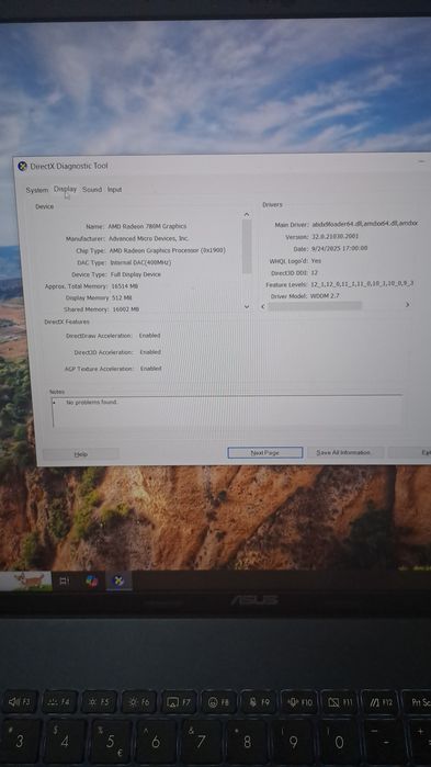 Laptop asus vivobook 18 ryzen7