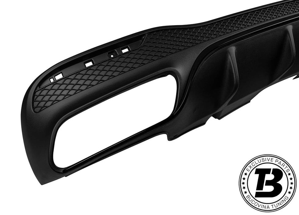 Difuzor Bara Spate cu Ornamente compatibil cu Mercedes GLE W166 AMG Design