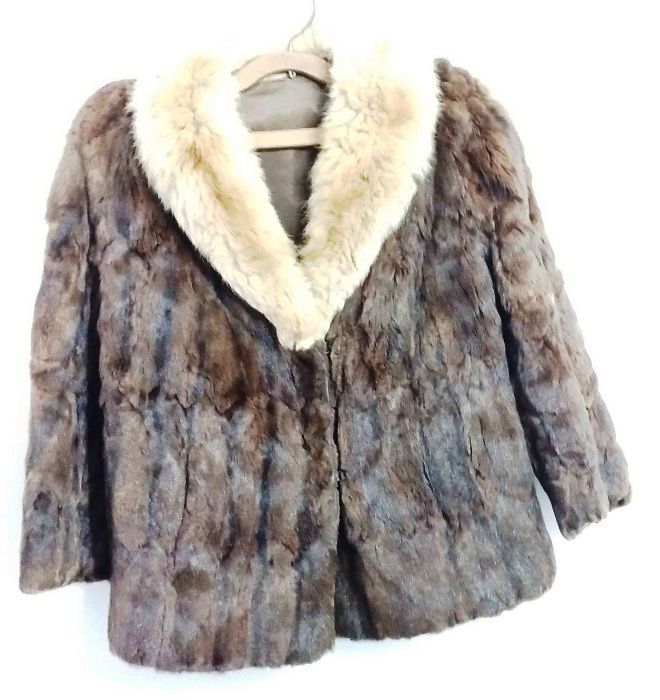 Scurta Blana Naturala,haina blana naturala, jacheta blana