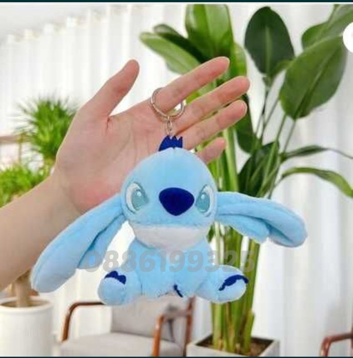 Плюшена играчка Ключодържател Лило и Стич Stitch, Мек ключодържател