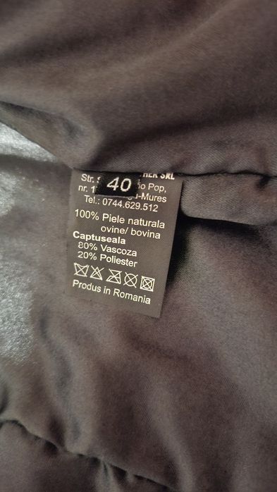 Vesta blana naturala din vulpe polara