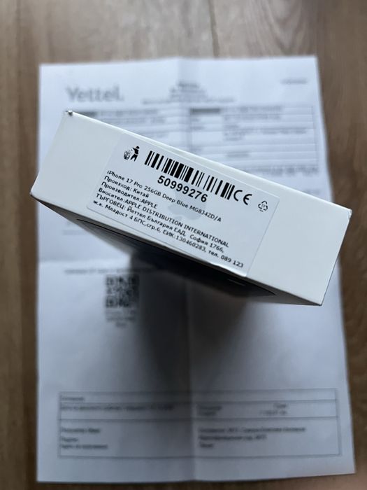 Чисто НОВ! Iphone 17 PRO 256gb Deep Blue / НОВ!