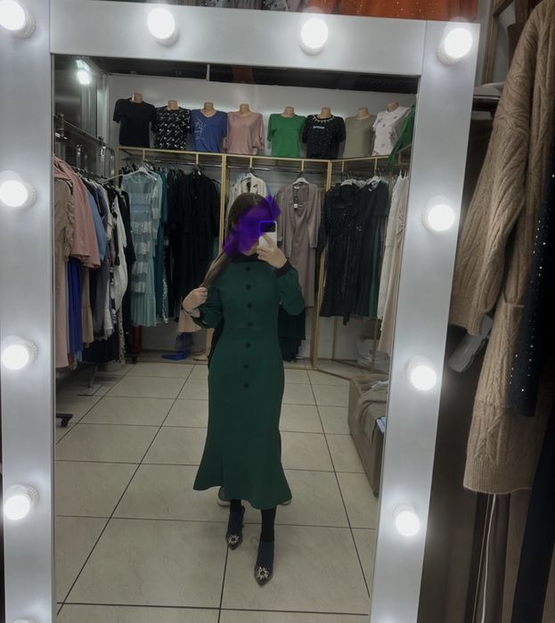 Платье турецкое зеленое