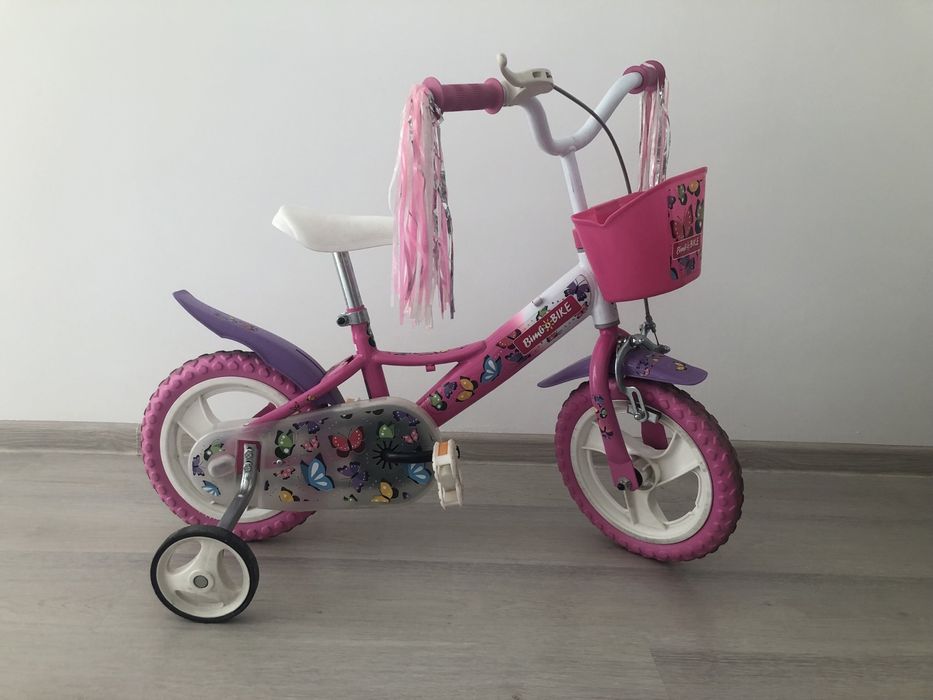 Bicicleta pentru fete, MTB 12 inch, cu fluturi