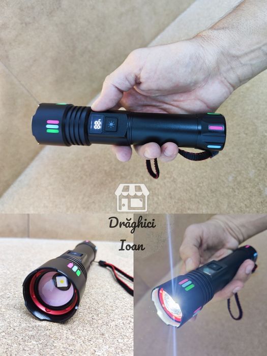 Lanterna LASER DIGITAL- led PM10 ULS tip LASER pt.distanta < 800m