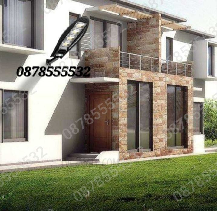 Улична градинска LED соларна лампа 1600W Кобра с  датчик за движение