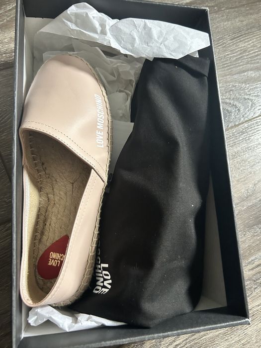 Espadrile Love Moschino, piele, mărimea 35, noi