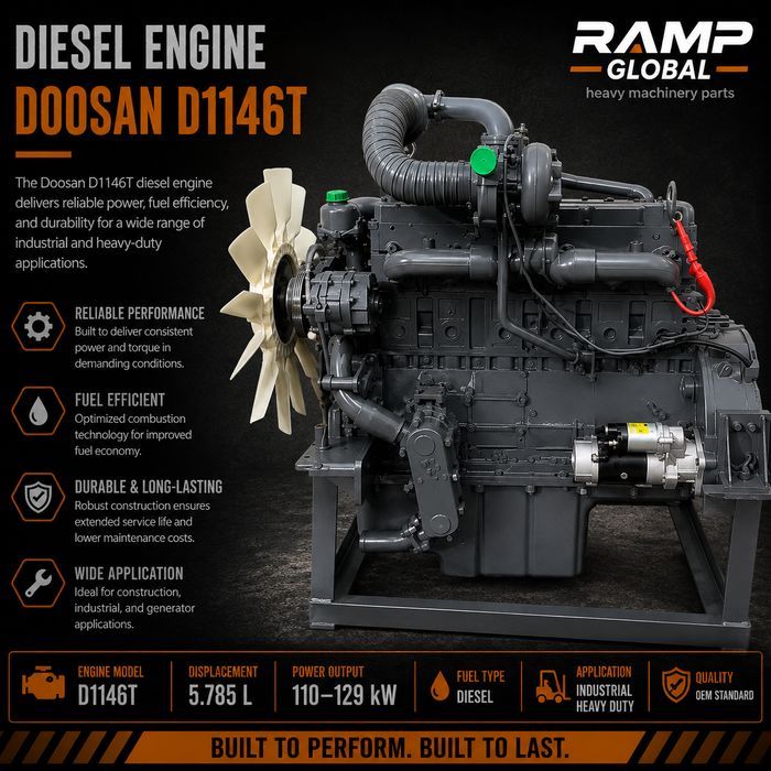 Двигатель Doosan D1146T