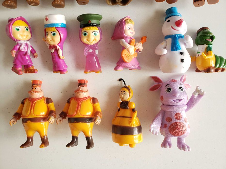 Фигурки Маша и Медведь, Лунтик