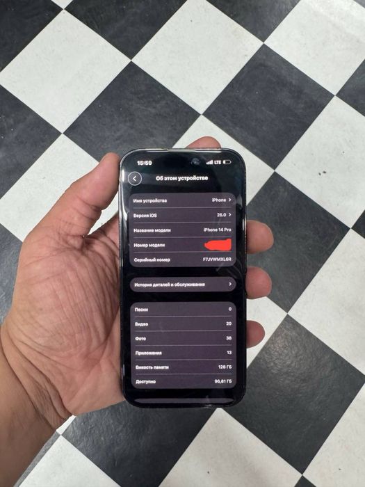 Iphone 14 Pro 128 gb Qora