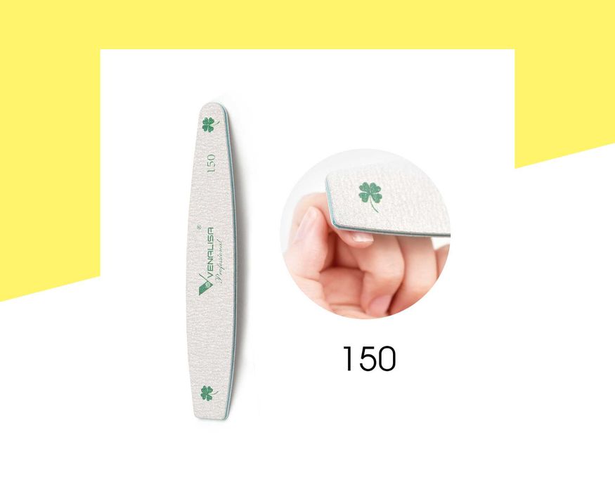 Пила за нокти 150 грид VENALISA за естествени/изкуствени нокти,педикюр
