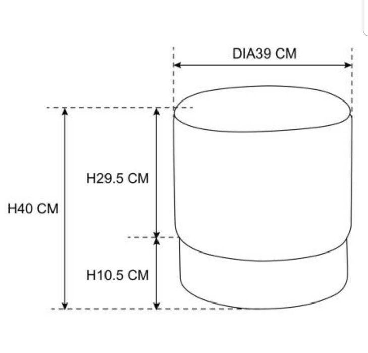 Scaun puf din catifea gri