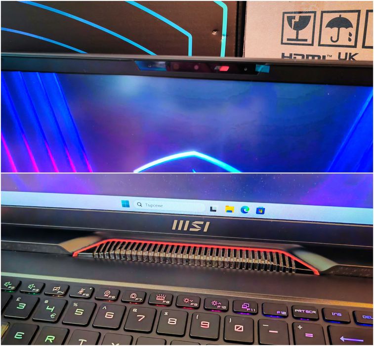 NVIDIA GeForce RTX 4070 8GB/Intel Core i7-13700HX/16GB RAM DDR5/1TB SSD NVMe/17.3 Quad HD IPS 240hz/MSI Raider GE78 HX 13VH геймърски лаптоп gaming