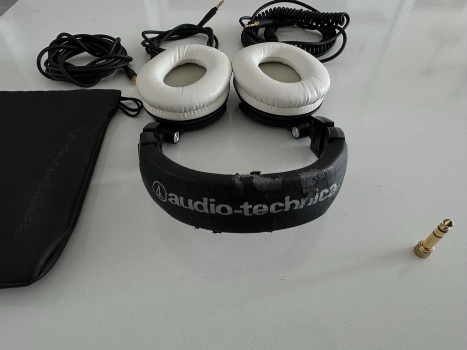 Audio Technica ATH-M50X, cutie originala + husa + cabluri