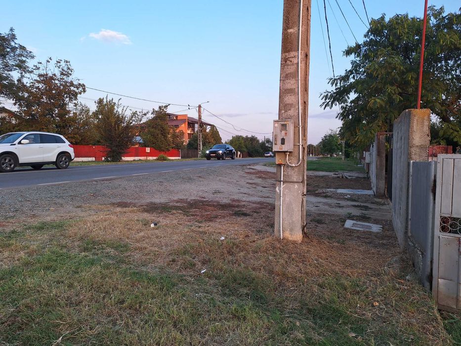 PROPIETAR, vand teren intravilan, 1.041 mp, localitatea FRUMUSANI, deschidere 15 ml direct la DN4, la 22km de Bucuresti, – PUZ locuință, utilități