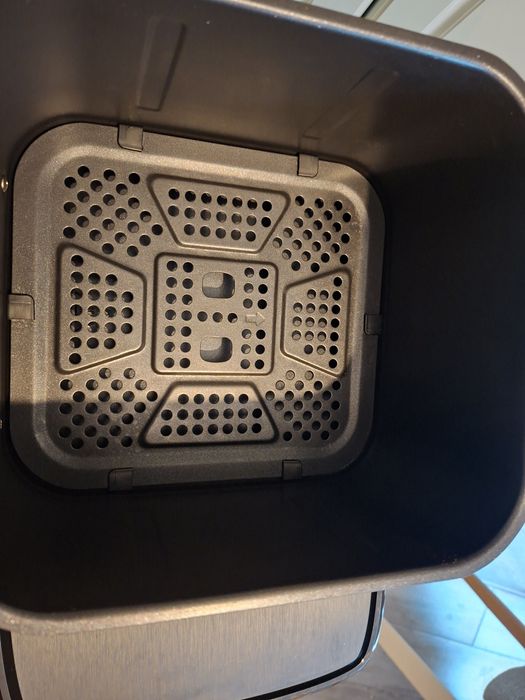 Friteuza dubla cu aer cald Tefal Dual Easy Fry XXL EY9428E0, 2700 W, capacitate 11 L