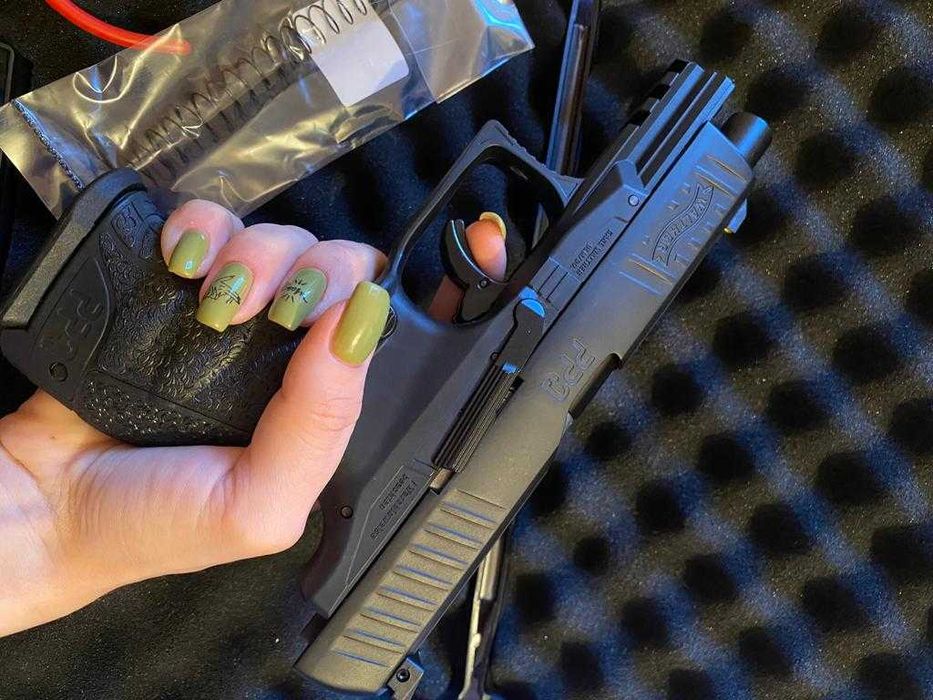 Pistol Airsoft Walther PPQ Bile de CAUCIUC-Recul-Blow-Back MODEL NOU