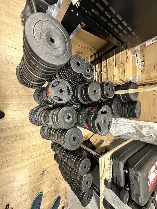 Discuri gantere,haltera 075 kg-1,25 kg-2,5 kg-5 kg-7,5 kg-10 kg-15 kg