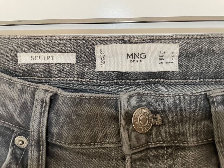 Сиви дънки Mango - 36