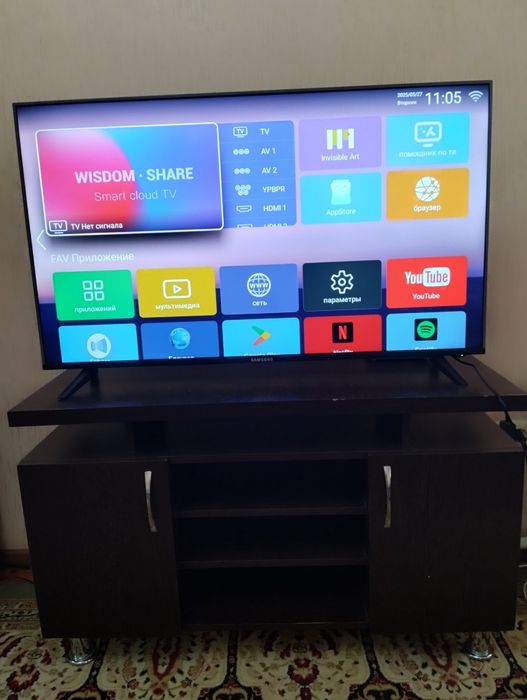Самсунг смарт тв телевизор сатылады  110 см жағдайы жақсы