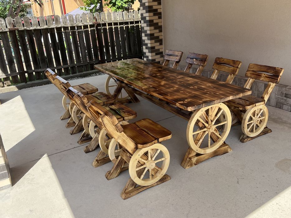 Leagan rustic din lemn / balansoar lemn