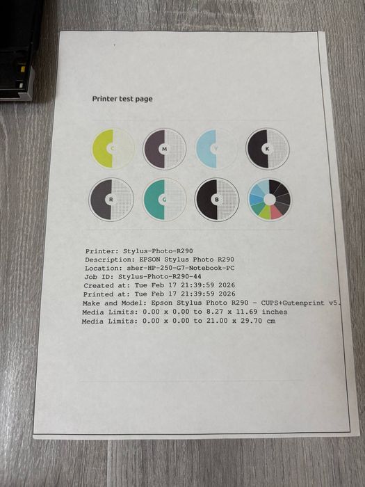 Принтер epson r295 состояние хорошее