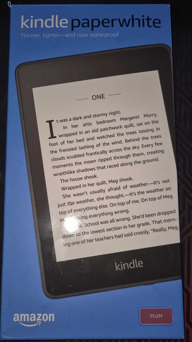 Kindle Paperwhite 2018, 300 ppi, Waterproof, 8GB, Pruna
