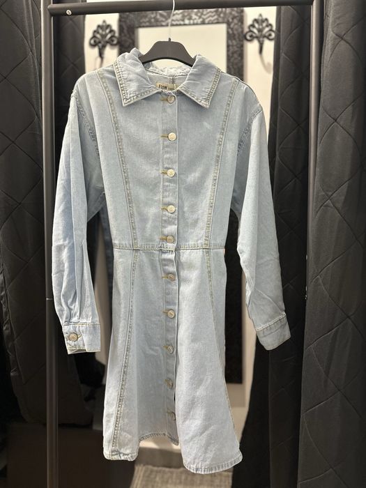 Дънкова рокля с коланче - S, M, l