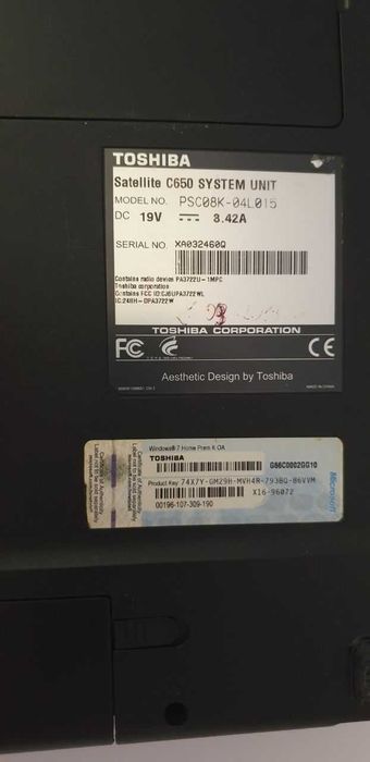 Ноутбук Toshiba (б/у)