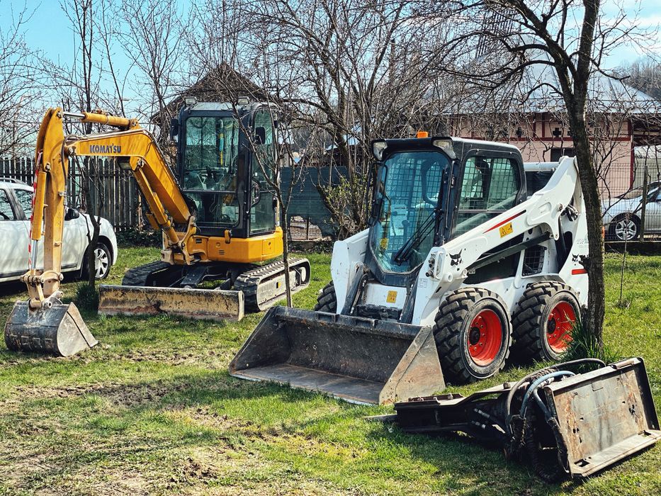 Inchirierez miniexcavator si bobcat