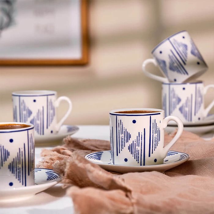 Порцеланов Комплект 6 чаши за кафе KARACA (Караджа),