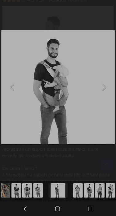 Marsupiu ergonomic multifuncțional Chicco Hip Seat cu suport pentru șold