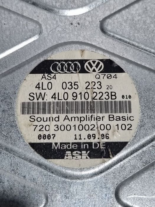 Amplificator audio AUDI Q7 2005 - 2009 (1370) 4L0910223B
