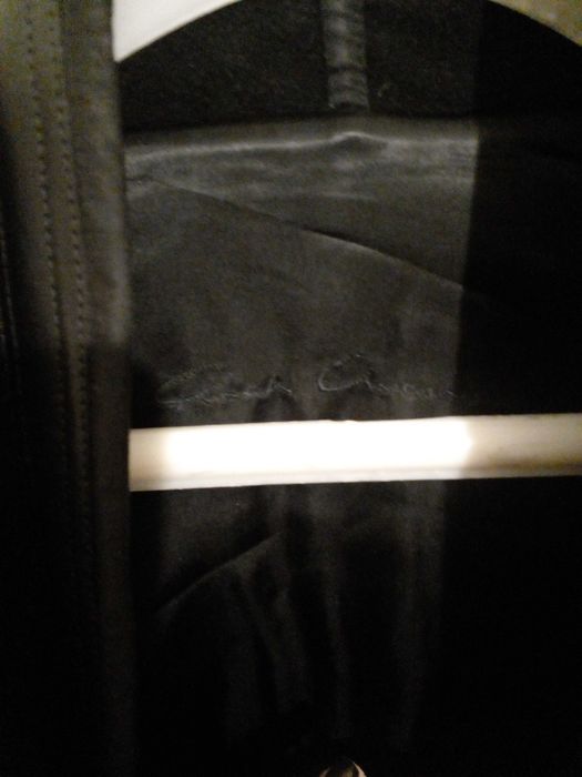 Rick Owens палто - вълна, кашмир, кожа - обличано веднъж!