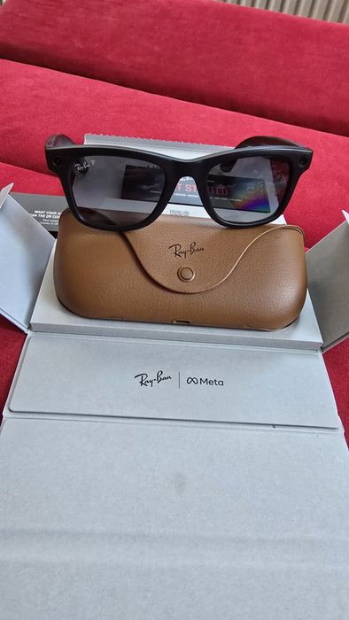 Ray Ban Meta Wayfarer, AI, Graphite Gradient Polar