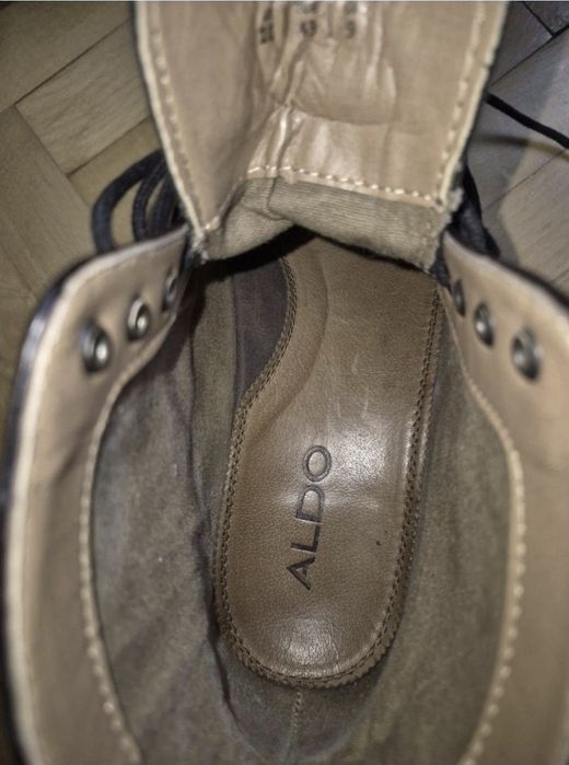 Ghete bărbătești ALDO, Piele Naturală, Talpă Cusută - 43 fit 42